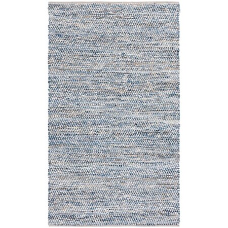 Safavieh 6 x 6 ft. Natural Flat Weave Square Rug, Blue & Ivory NAT346M-6SQ